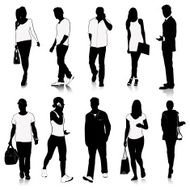 collection of people silhouettes N10