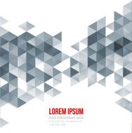 Abstract polygonal triangles poster N18