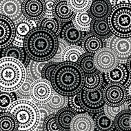 abstract black and white circle pattern background N2