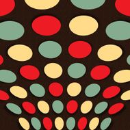 Retro circle pattern background