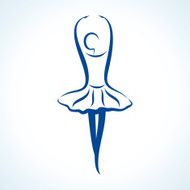 Stylized yoga pose