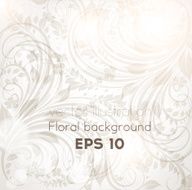 Floral Retro Background for Vintage Design N1573