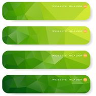 Abstract mosaic banners N10