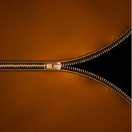 Leather background with zipper