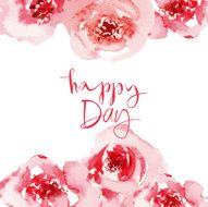 Roses watercolor N2