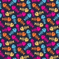 Bright fish bones pattern