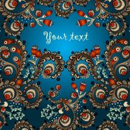 Vector abstract floral decorative background N61