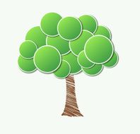Stylish paper tree