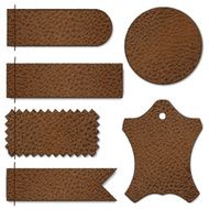 Leather labels set N2