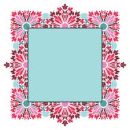 vector frame with abstract flowers N2