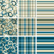 Three patterns set