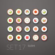 Flat Icons Set N19