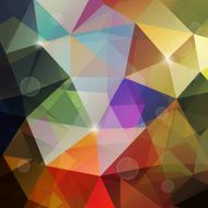 Abstract Triangle Geometrical Multicolored Background Vector N9