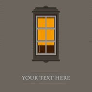 Place card with window on the wall N2