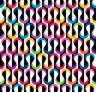 Colored Geometric Pattern N7