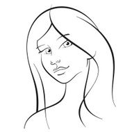 Girl with long hair N24