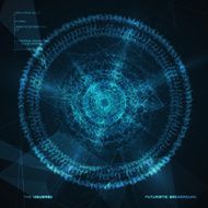 Abstract background Circle Futuristic vector fractal backdrop N2