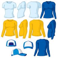 Various Women Shirts and Baseball Cap