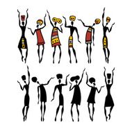 African silhouette set N30