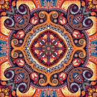 Vector kerchief paisley pattern N2