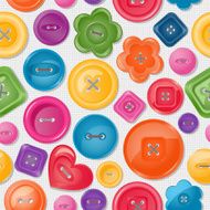 Seamless background with colorful buttons