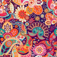 Vector Seamless Paisley Pattern N5