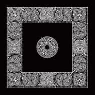 Black paisley bandana N2