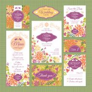 Set of wedding cards N20