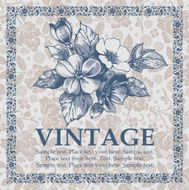 Greeting card Flowers Beautiful frame with a flower ornament N28
