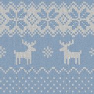 Seamless Knitted Christmas Pattern N6