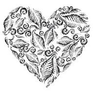 Decorative grunge heart