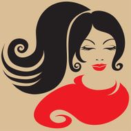 Girl in red scarf