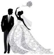Bride And Groom Silhouette N6