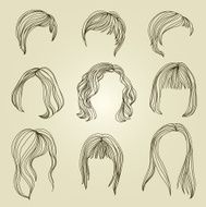 Set of hair styling for woman N5