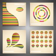Retro style design elements