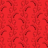 red floral abstract seamless background
