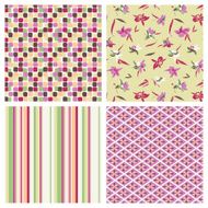 abstract and flowers patterns N2