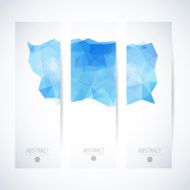 Abstract vector vertical mosaic banners N116