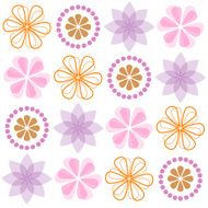 modern flowers pattern N2