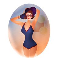 Woman in swimsuit N2