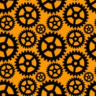 Abstract seamless pattern with cogwheels