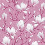 Floral seamless pattern - magnolia N2