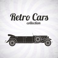 Retro Limousine Cabriolet Car Vintage Collection N4