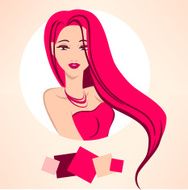 Woman in red N14