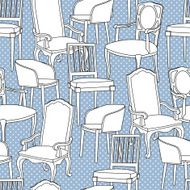 Vector pattern with armchairs N7