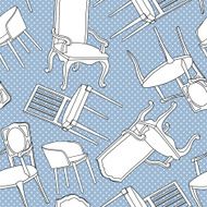 Vector pattern with armchairs N8
