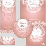 Paisley border lace design template N2