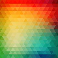 Retro mosaic pattern of geometric triangle shapes N25