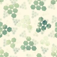 Geometric pattern of hexagon triangle N4