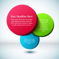 Colorful 3D circle background N6